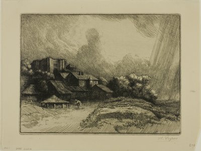Klostergården af Alphonse Legros