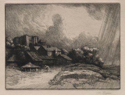 Klostergården. af Alphonse Legros