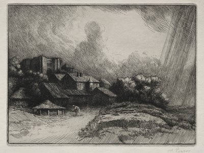 Klostergården. af Alphonse Legros