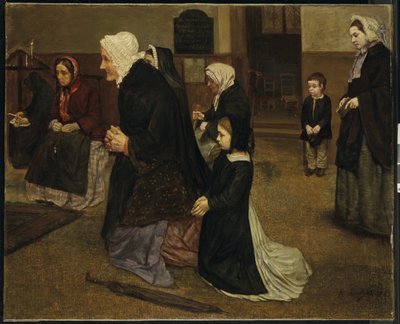 Angelus, 1859 af Alphonse Legros