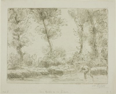 The Banks of the Liane af Alphonse Legros
