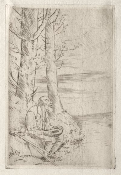 Den blinde tigger af Alphonse Legros