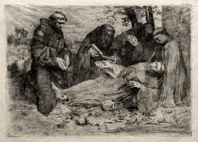 Den hellige Franss død. af Alphonse Legros