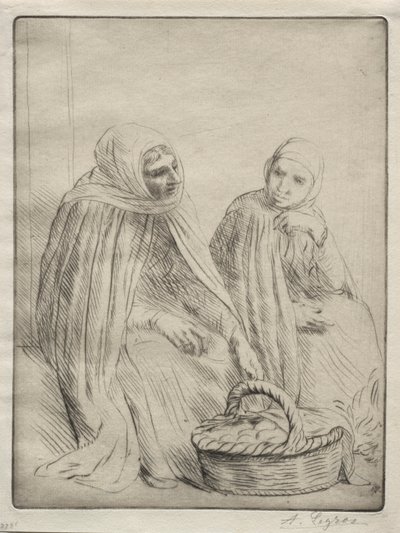 Æggehandlerne (1. plade) af Alphonse Legros