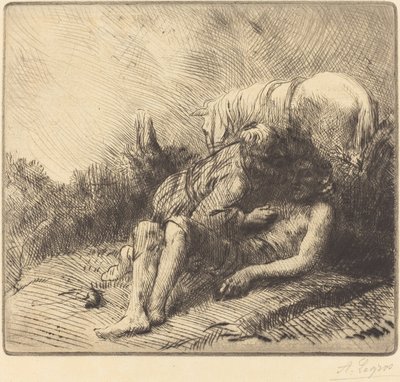 Den barmhjertige samaritaner Den barmhjertige samaritaner. af Alphonse Legros
