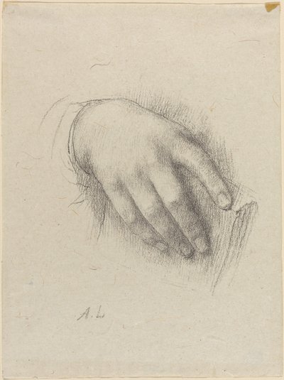 Kunstnerens Datters Hånd af Alphonse Legros