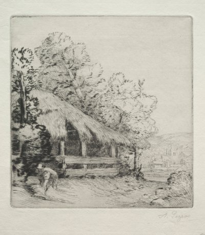 Det lille skur (Le Petit Hangar) af Alphonse Legros