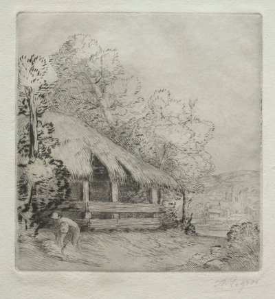 Det lille skur (Le Petit Hangar) af Alphonse Legros