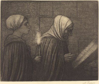 Krybben La crèche. af Alphonse Legros