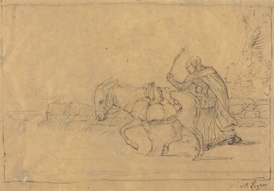 Mælkepigen i Boulogne af Alphonse Legros
