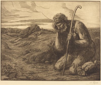 Den fortabte søn, 6. blad („Det fortabte barn“) af Alphonse Legros