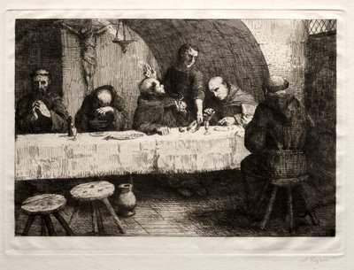 Refektoret, ca. 1862. af Alphonse Legros