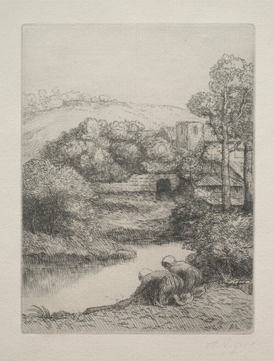 Vaskehuset af Alphonse Legros