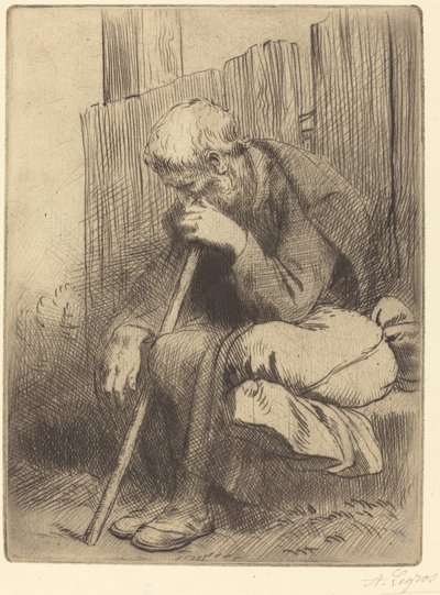 Tænker (Tænkeren) af Alphonse Legros