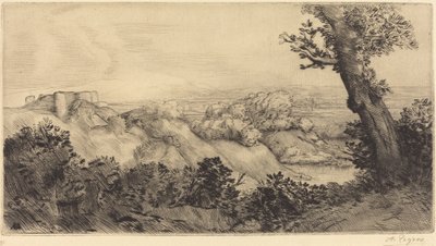 Top of the Hill Toppen af ​​bakken. af Alphonse Legros