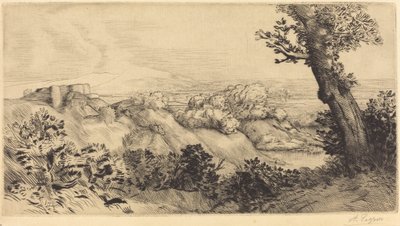 Top of the Hill Toppen af ​​bakken. af Alphonse Legros