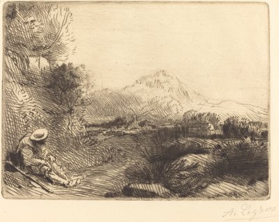 Rejsende hvile. Rejsende hvile. af Alphonse Legros