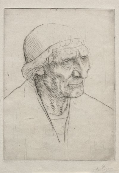 Velsignende hoved af Alphonse Legros