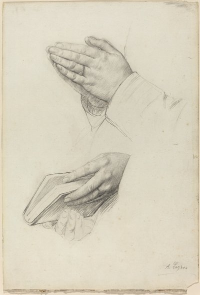 To studier af hænder. af Alphonse Legros