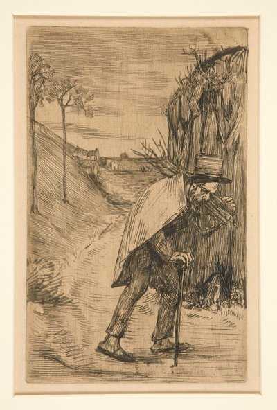 A Mendiant (En tigger) af Alphonse Legros