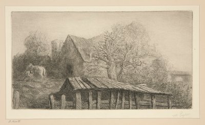 En gammel kro af Alphonse Legros