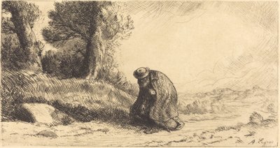 Vagabond bevæger sig langs en bane En Vagabond bevæger sig langs en bane. af Alphonse Legros