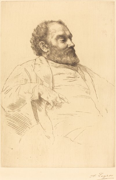 Val Prinsep, R.A. af Alphonse Legros