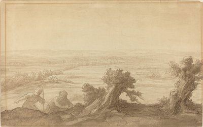 Udsigt over det flade land, 1906. af Alphonse Legros