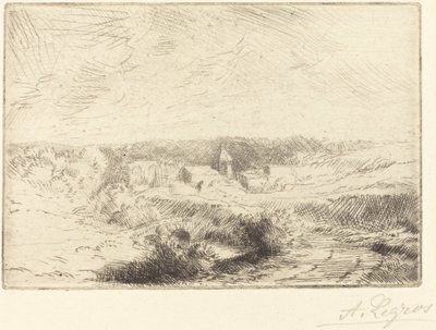Landsbyen Wimille, nær Boulogne (Village de Wimille, pres Boulogne) af Alphonse Legros