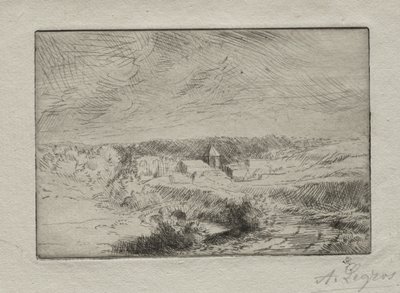 Landsbyen Wimille, nær Boulogne af Alphonse Legros