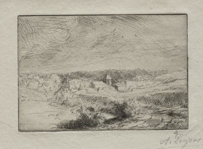 Landsbyen Wimille, nær Boulogne. af Alphonse Legros