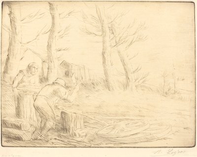 Wheelwright Un charron. af Alphonse Legros