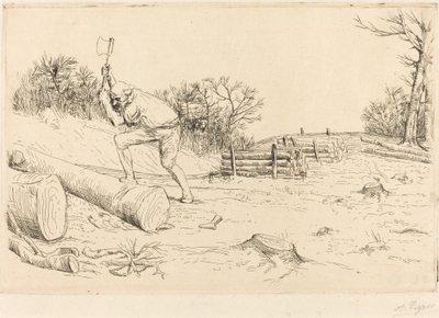 Træhugger (Skovhuggeren) af Alphonse Legros