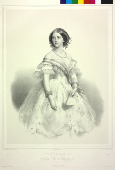 Stephanie Friederike af huset Hohenzollern-Sigmaringen af Alphonse Leon Noel