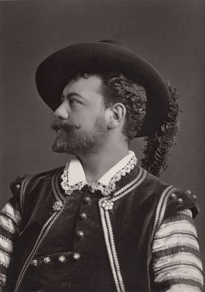 Portræt af Victor Maurel (1848-1923) Fransk baryton som Don Giovanni af Mozart - fotografi af Alphonse Justin Liebert (1827-1914) af Alphonse Liebert