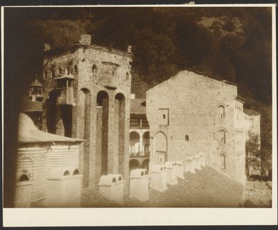 [Chiliándari-klosteret, Athos-bjerget]. af Alphonse Maria Mucha