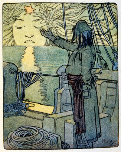 Illustration af alphonse Mucha til bogen 