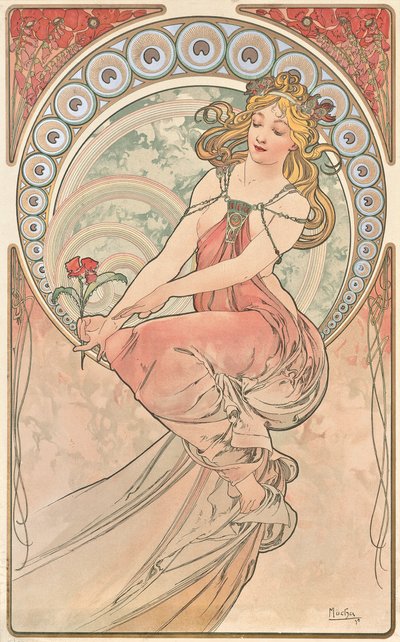 Maleri, 1898 af Alphonse Mucha
