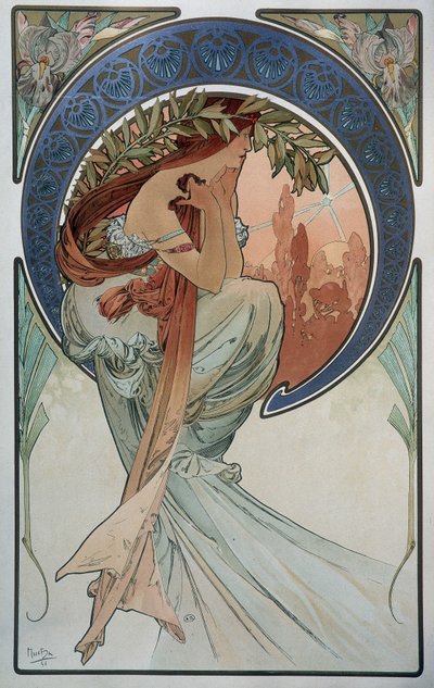 Poesi - af Mucha af Alphonse Mucha