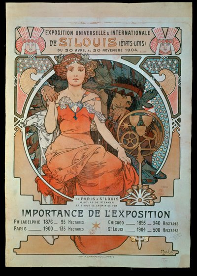 Plakat for den universelle og internationale udstilling ... af Alphonse Marie Mucha