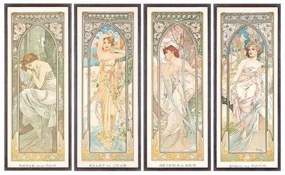 Dagens Tider; Dagens timer af Alphonse Mucha