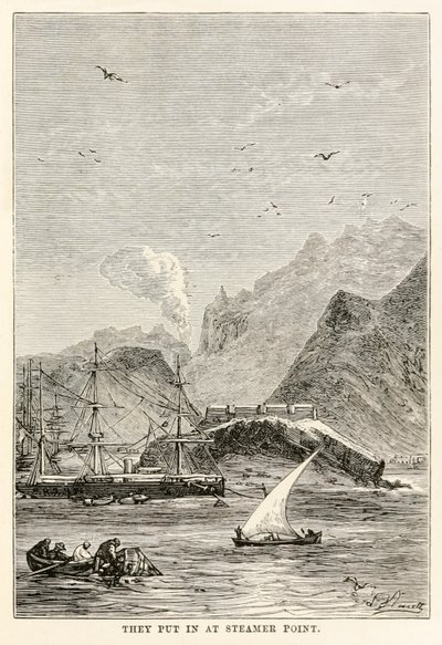 De satte ind på Steamer Point, fra 