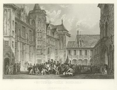 Hotel-de-Ville Bourges af Alphonse Marie de Neuville