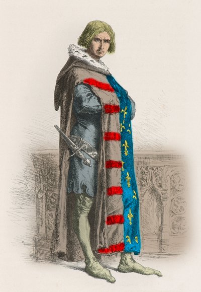 Portræt af Etienne Marcel, prevot des marchands de Paris (Gravering) af Alphonse Marie de Neuville