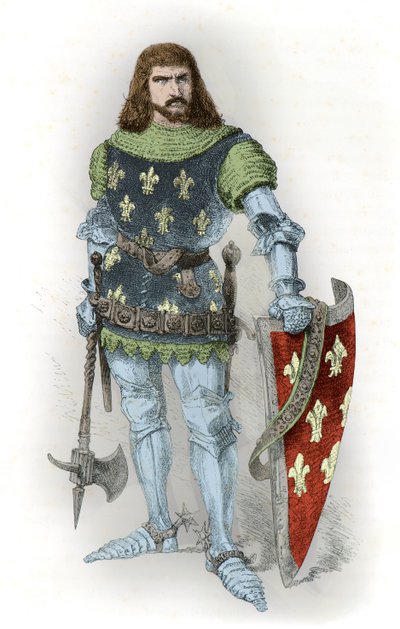 Portræt af kong Johannes 2. den Gode (gravering) af Alphonse Marie de Neuville