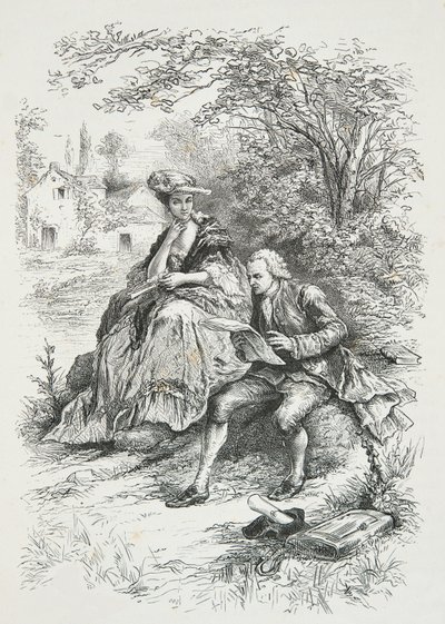 Rousseau i selskab med Madame Louise d