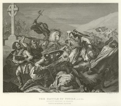 Slaget ved Tours, 732 e.Kr af Alphonse Marie de Neuville