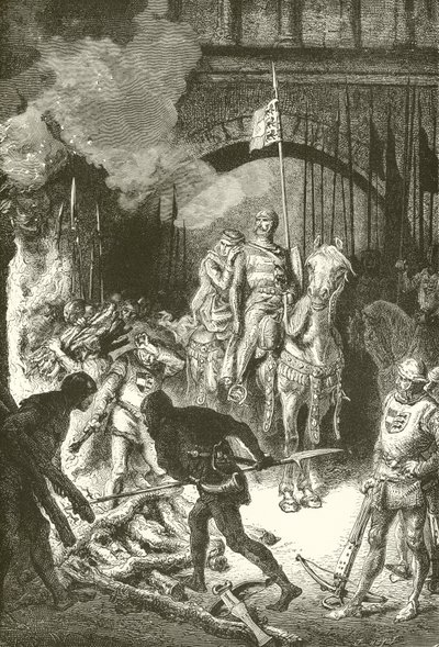 Cid beordrer henrettelsen af Ahmed af Alphonse Marie de Neuville