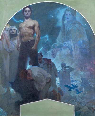 Af egen styrke II, 1911 af Alphonse Mucha