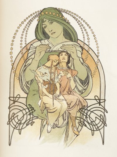 Illustration fra Ilsee, Princess de Tripoli, 1897 af Alphonse Mucha